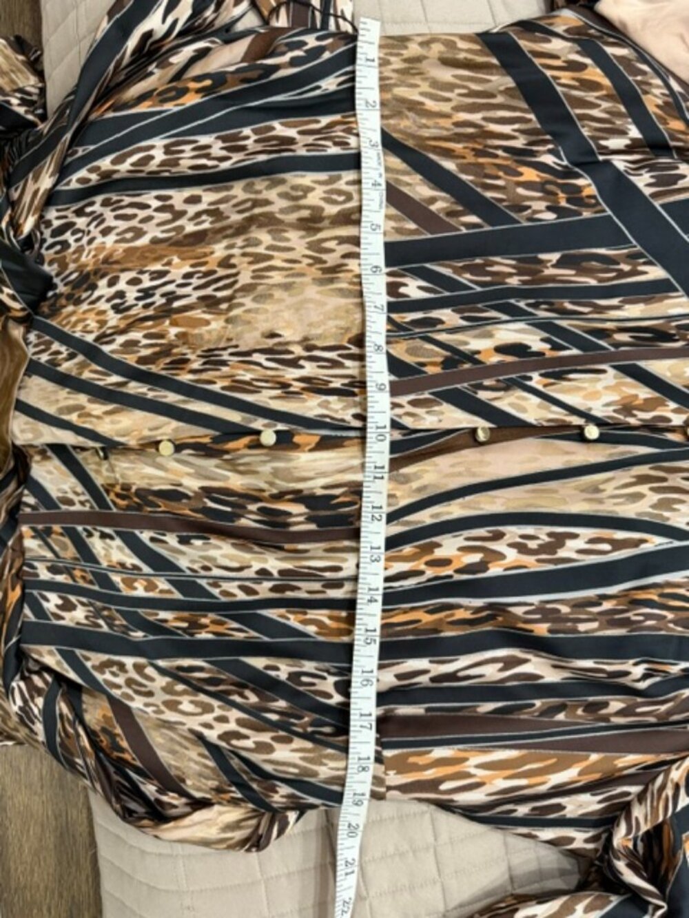 New York & Company Leopard Print Faux Wrap w/ POCKETS XXL | EUC - Picture 13 of 15